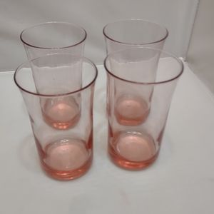Depression era Tumblers in Pink